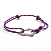 دستبند نقره کارابین با عیار 925 ضد حساسیت با طول 21 میلیمتر