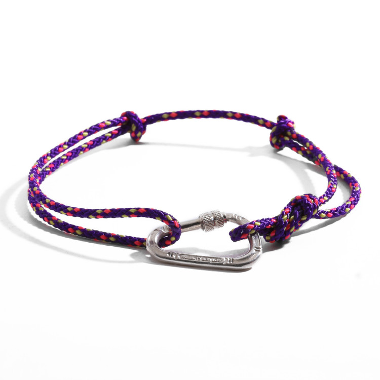 دستبند نقره کارابین با عیار 925 ضد حساسیت با طول 21 میلیمتر