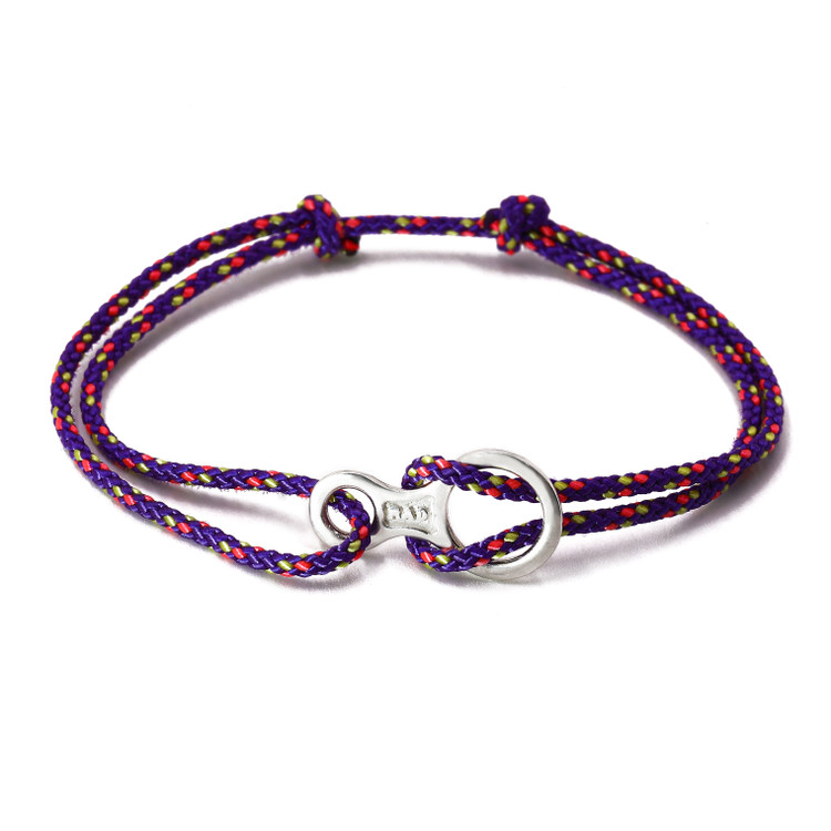 دستبند هشت فرود با نقره 925 ضد حساسیت به طول 25 میلیمتر