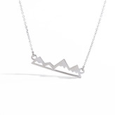 گردنبند نقره رشته کوه با عیار 925 ضد حساسیت به طول 3 سانت