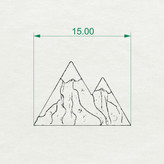 دستبند نقره و چرم کوهستان با عیار 925 و چرم طبیعی