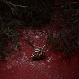 گردنبند نقره کاج بدون زنجیر با عیار 925 ضد حساسیت به طول 15 میلیمتر