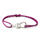 دستبند هشت فرود با نقره 925 ضد حساسیت به طول 25 میلیمتر