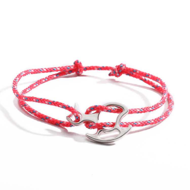 دستبند نقره طرح ابزار فرود اوکا با عیار 925 ضد حساسیت با طول 25 میلیمتر