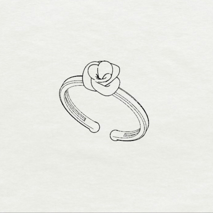 انگشتر نقره رزا با عیار 925 ضد حساسیت