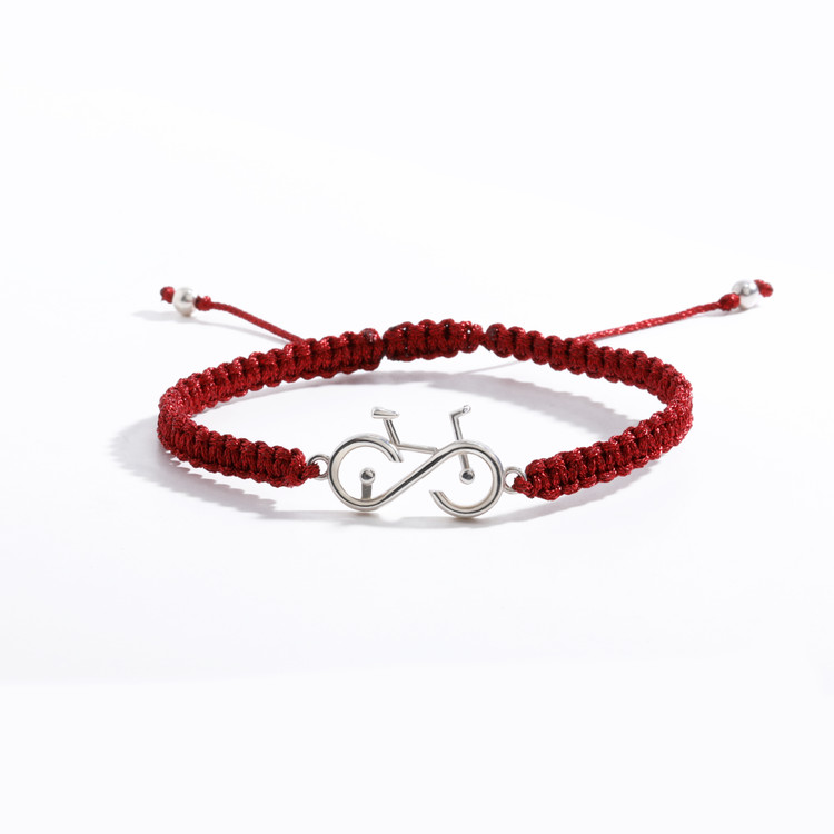 دستبند نقره دوچرخه با عیار 925 ضد حساسیت به طول 27 میلیمتر